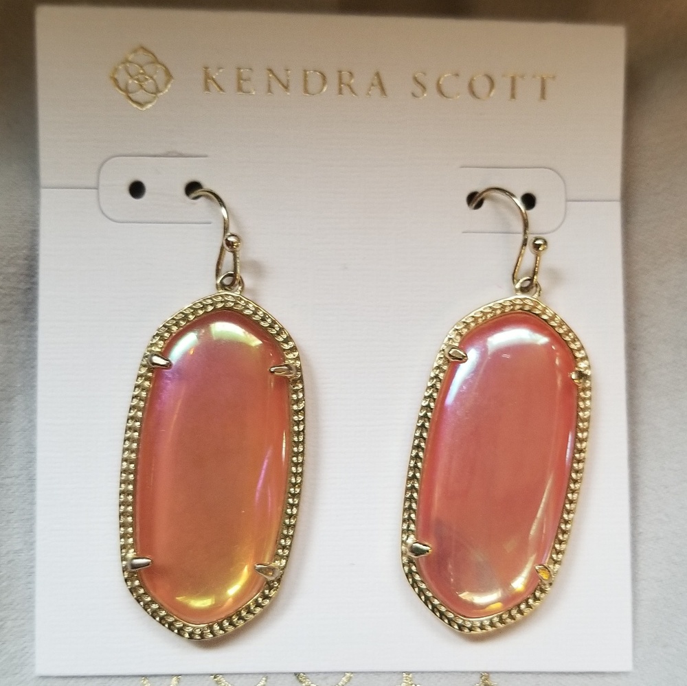 Kendra scott iridescent tangerine elles